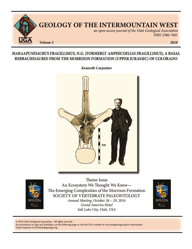 The controversial vertebra of Maraapunisaurus fragillimus (formerly Amphicoelias fragillimus) and Edward D. Cope who described the specimen in 1878.